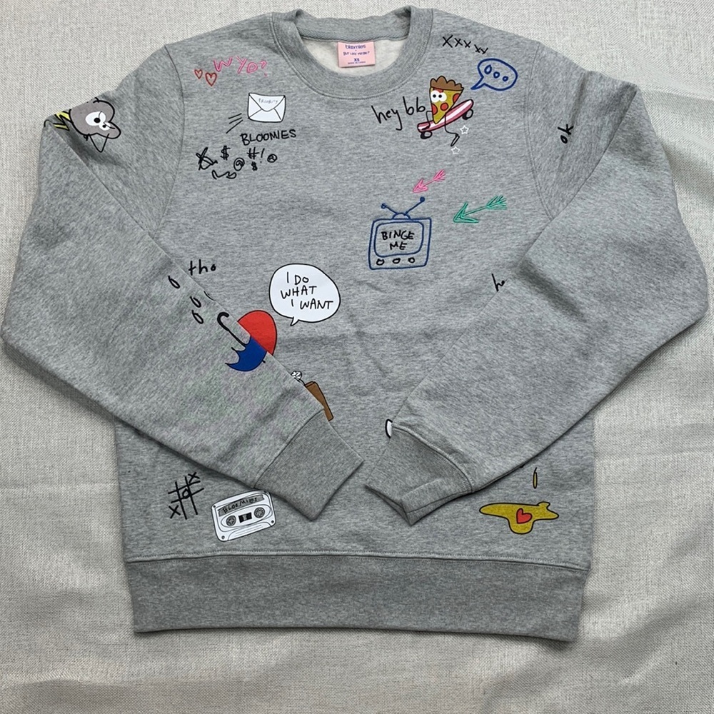 Bloomie's X but Like Maybe? Unisex Doodle Sweatshirt - 100% Exclusive Size  XS